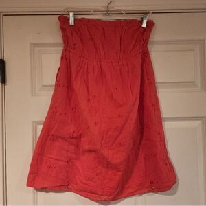 Forever 21 Pink strapless mini dress L